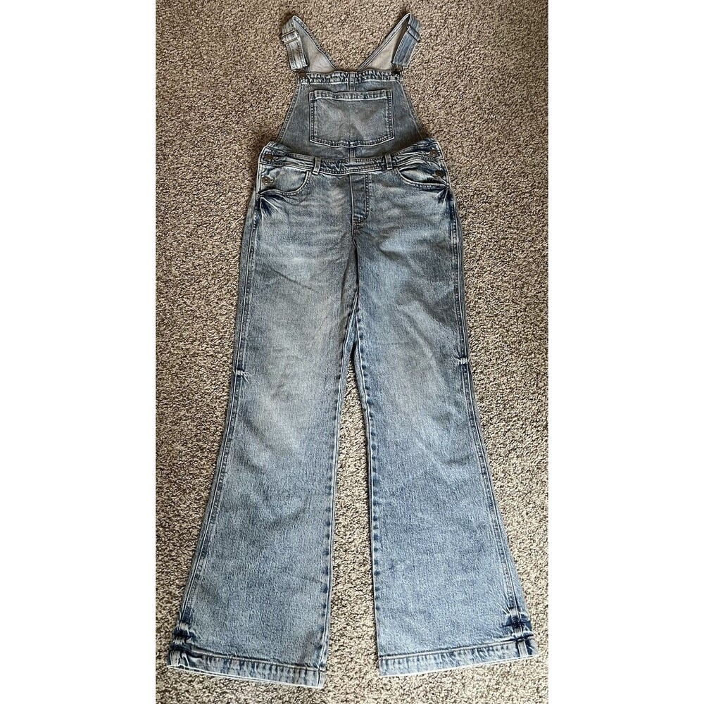 Women's H&M Light Wash Denim Overalls, Size Medium